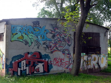 Graffiti Wall - Photo by barbara - stem, boa, grs