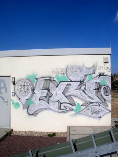 Graffiti Bombing - Photo by barbara - exit, free, crob
