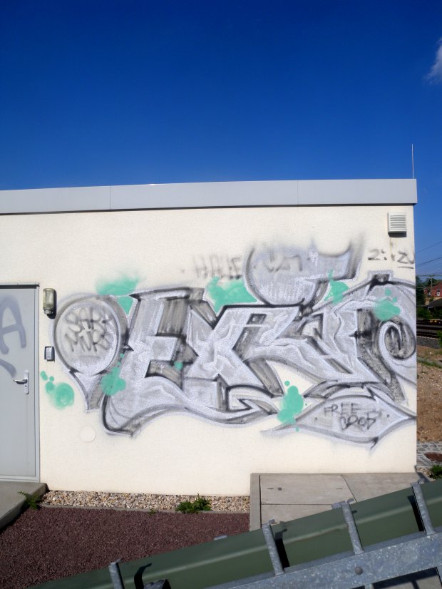 Graffiti Bombing - Photo by barbara - exit, free, crob