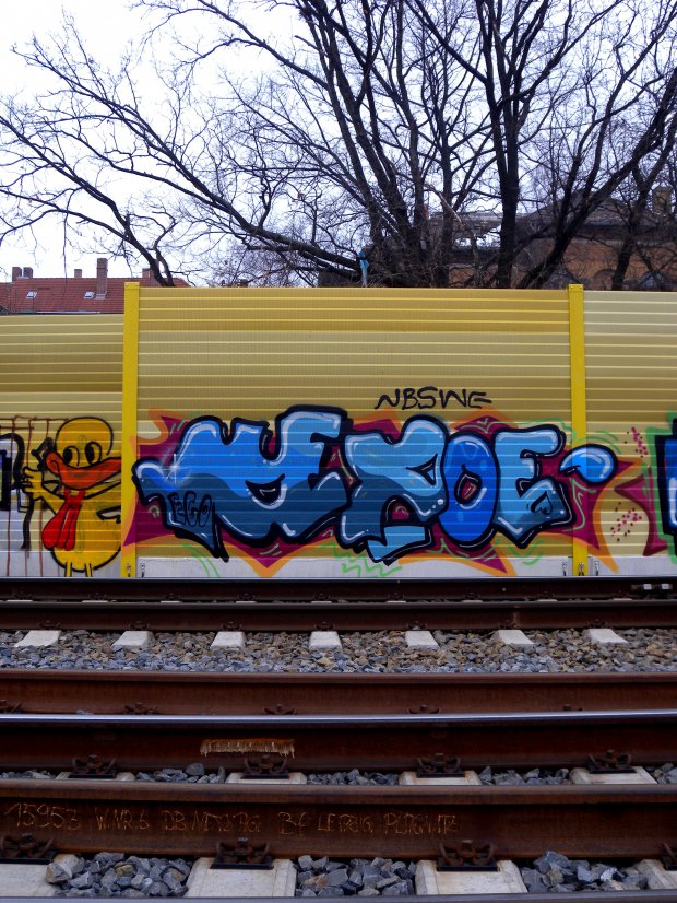 Graffiti Wall - Photo by barbara - nexoe, nbswe, ego