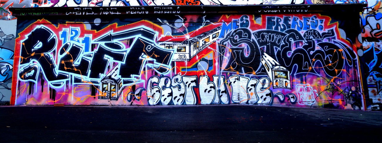Graffiti Wall - Photo by barbara - ruff, stee, cest