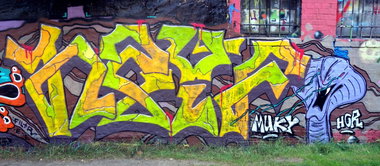 Graffiti Wall - Photo by barbara - hayf, muky, hcr