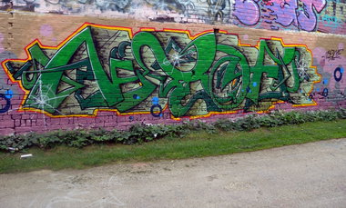 Graffiti Wall - Photo by barbara - nexoe, nbs, swe
