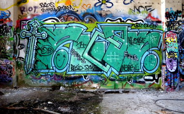 Graffiti Wall - Photo by barbara - kloak, off