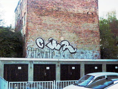 Graffiti Bombing - Photo by barbara - cwr, km, tv