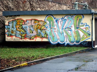 Graffiti Bombing - Photo by barbara - kid, c, ever