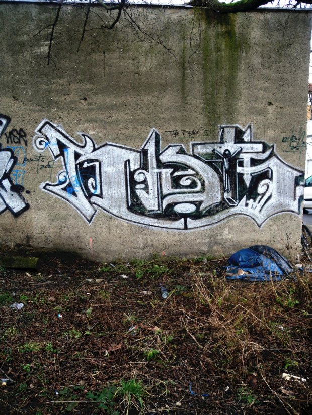 Graffiti Bombing - Photo by barbara - riots?