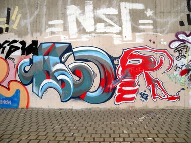 Graffiti Bombing - Photo by barbara - hor