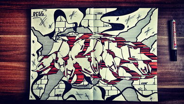 Graffiti Sketch - Photo by bares79 - bares, regs, graffiti (2016)