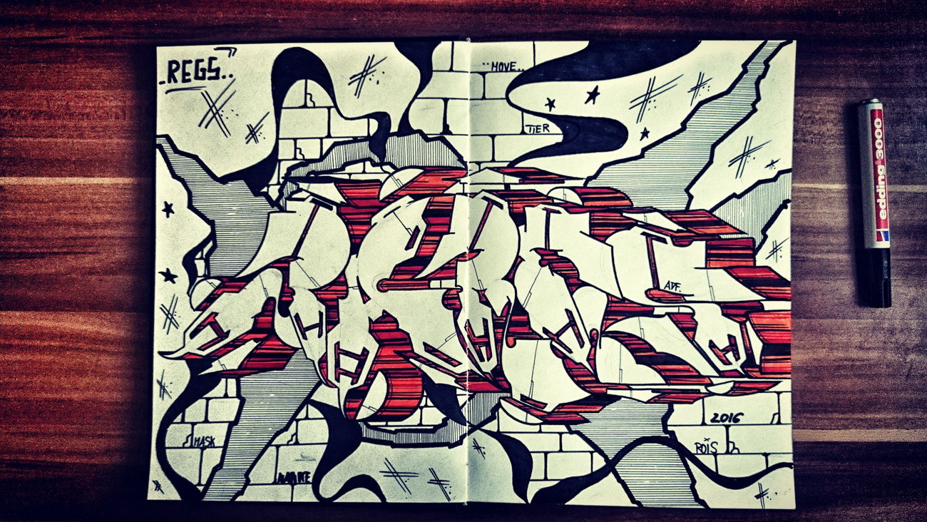 Graffiti Sketch - Photo by bares79 - bares, regs, graffiti (2016)