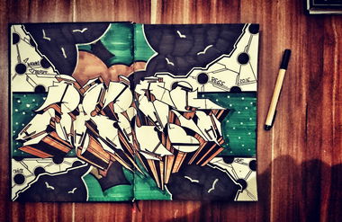 Graffiti Sketch - Photo by bares79 - bares79, regs, blackbook (2016)
