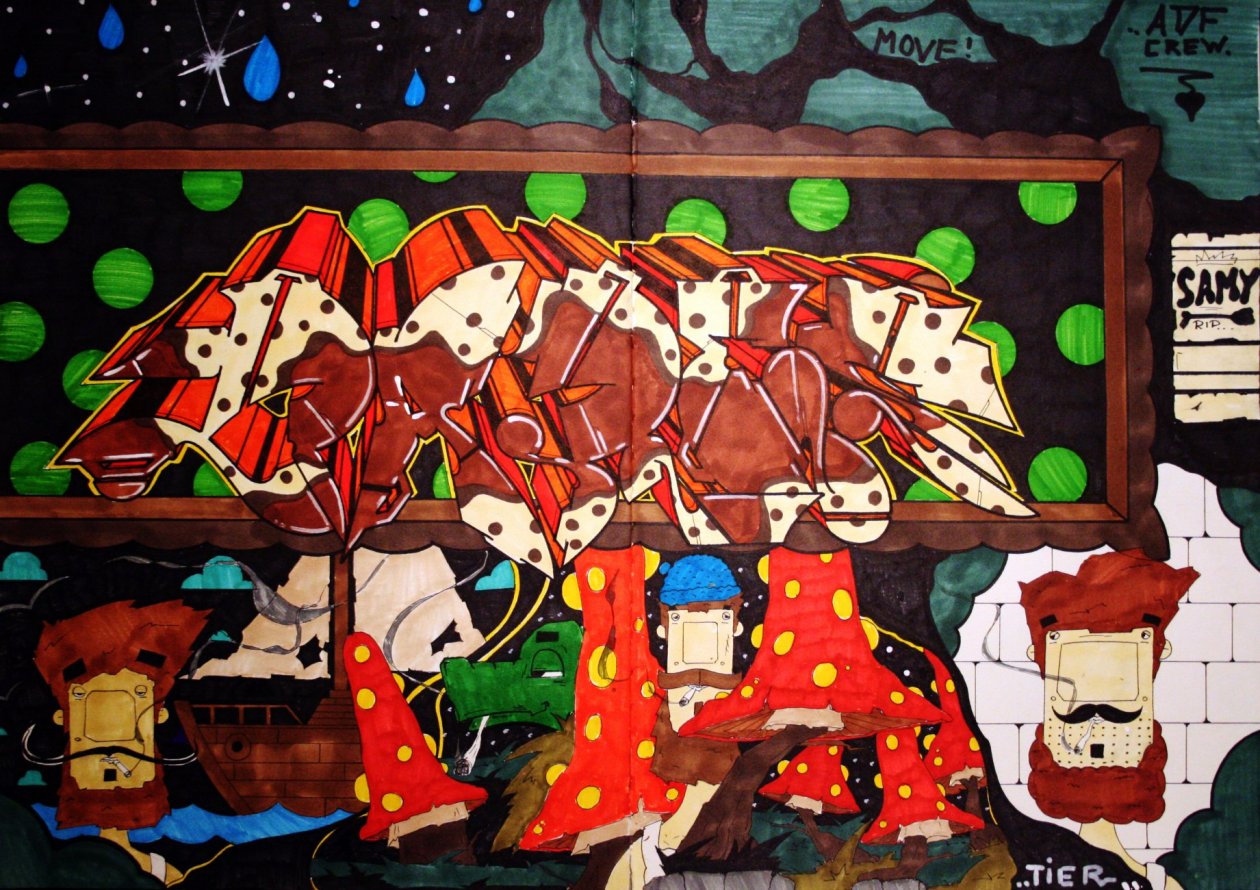 Graffiti Sketch - Photo by bares79 - dedicated, to, SAMY (2014)