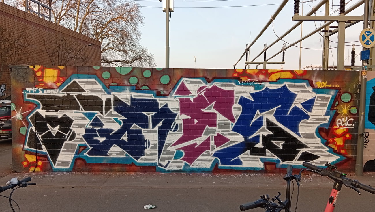 Graffiti Wall in Dortmund - Photo by bares79 - typ, tfs, ayc (2026)