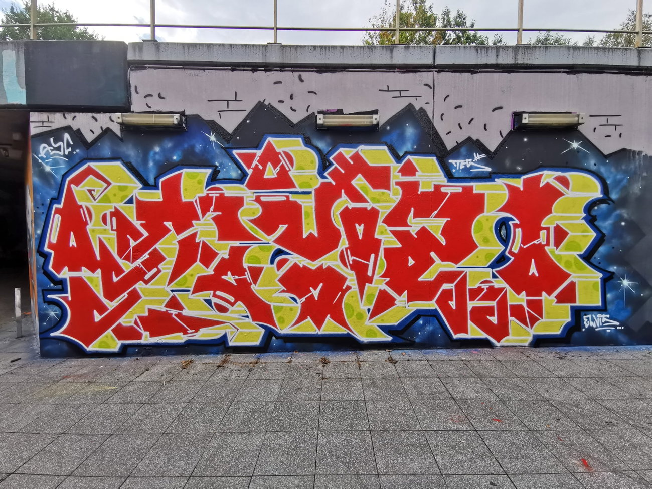 Graffiti Wall in Bochum - Photo by bares79 - typ, ayccrew, regscrew (2026)