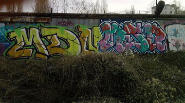 Graffiti Bombing - Photo by baw23 - BAW, AMNE