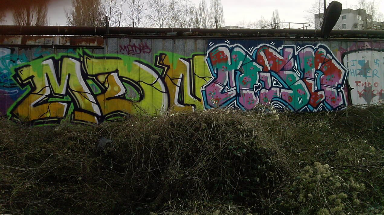 Graffiti Bombing - Photo by baw23 - BAW, AMNE