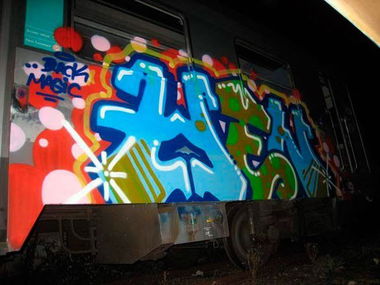 Graffiti Train - Photo by beatz1