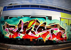 Graffiti Train - Photo by beatz1