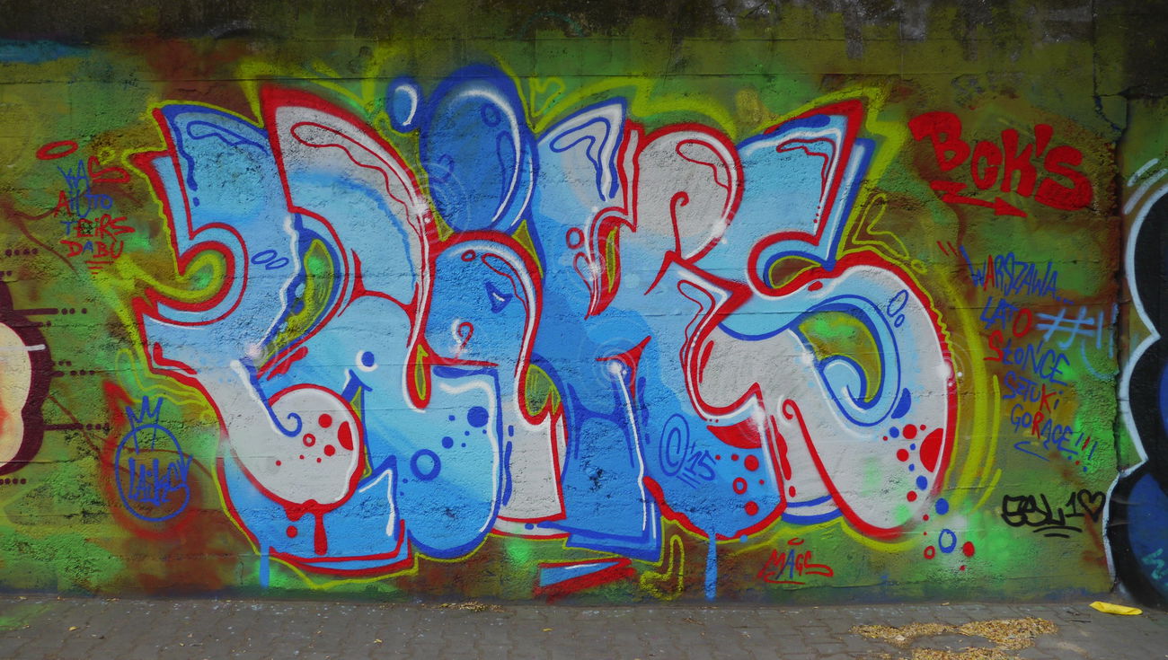 Graffiti Wall in Warsaw - Photo by beerkid (2015)