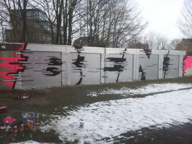 Graffiti Bombing in Gelsenkirchen - Photo by beni - beni, graffiti, garage (2013)