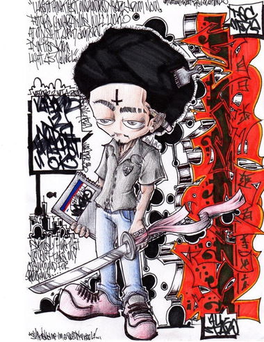 Graffiti Sketch - Photo by benjibaakar - caricatures, graffiti, blackbook (2013)