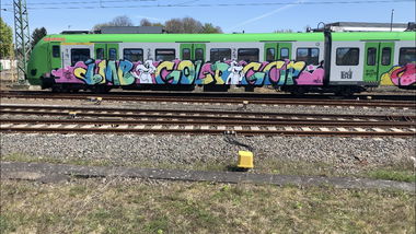 Graffiti Wall - Photo by bergischbunt - imb, gold, gcp (2021)