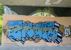 Graffiti Wall - Photo by bergischbunt - zkur, imb, gea