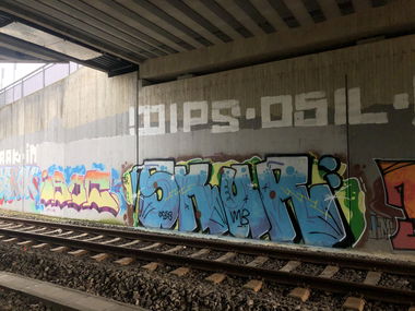 Graffiti Wall - Photo by bergischbunt - iboc, skur, solingen