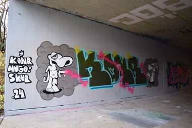 Graffiti Wall - Photo by bergischbunt - konr, hugo (2024)