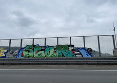 Graffiti Bombing - Photo by bergischbunt - scur, imb, wuppertal (2024)