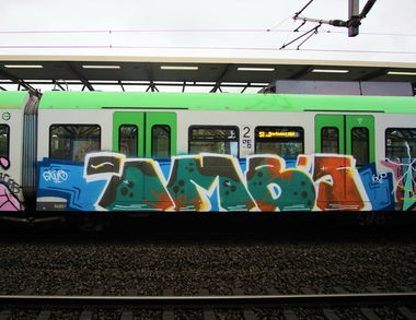 Graffiti Train - Photo by bergischbunt - imbs, solingen