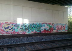 Graffiti Wall - Photo by bergischbunt - pyza, pisr, pisa