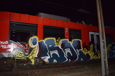 Graffiti Train - Photo by bergischbunt - iboc, imb