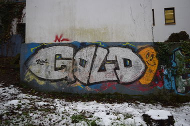 Graffiti Wall - Photo by bergischbunt - gold, solingen (2014)