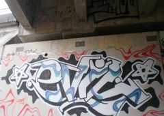 Graffiti Bombing - Photo by bergpunk - evil (2009)