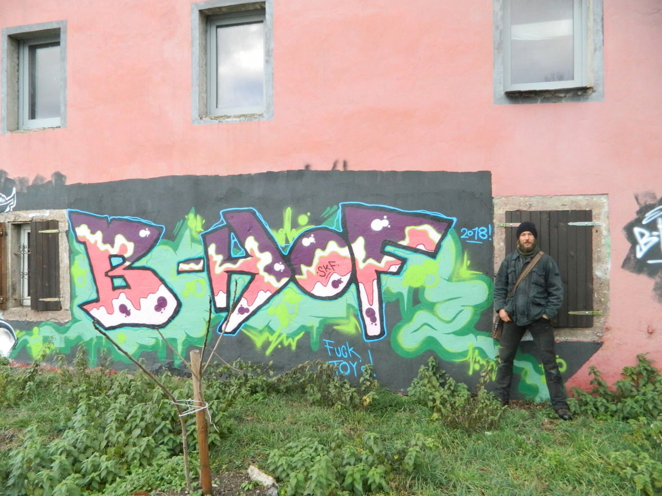 Graffiti Wall - Photo by bergpunk - b-hof, Bewohner (2018)