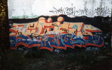 Graffiti Wall in Berlin - Photo by berlingraffiti - fräsc, fresc, rip (1996)