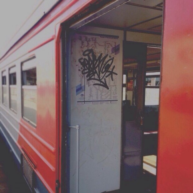 Graffiti Bombing - Photo by bess - tagging (2014)