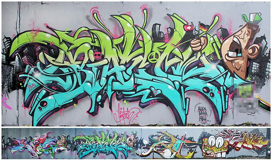 Graffiti Wall - Photo by biatsch