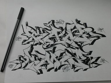 Graffiti Sketch - Photo by big_rabz_one - Rabs, Hcr (2013)