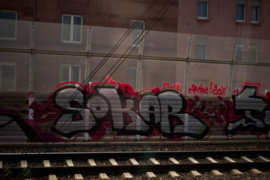 Graffiti Bombing - Photo by bishgeasy - Sokar