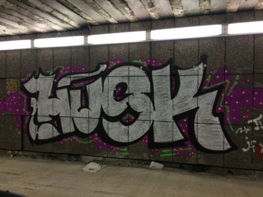 Graffiti Bombing - Photo by bishgeasy - HUSK