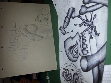 Graffiti Sketch - Photo by bitumenstyle (2013)