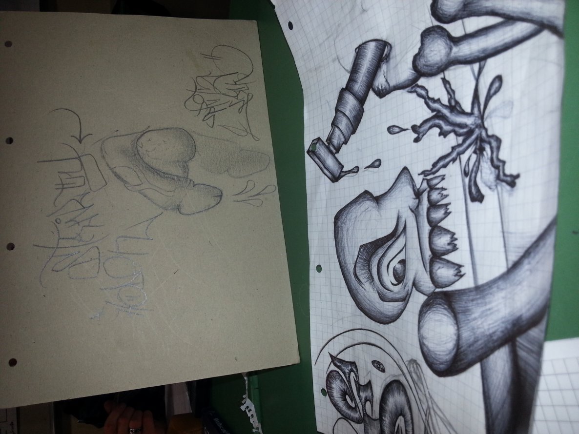 Graffiti Sketch - Photo by bitumenstyle (2013)