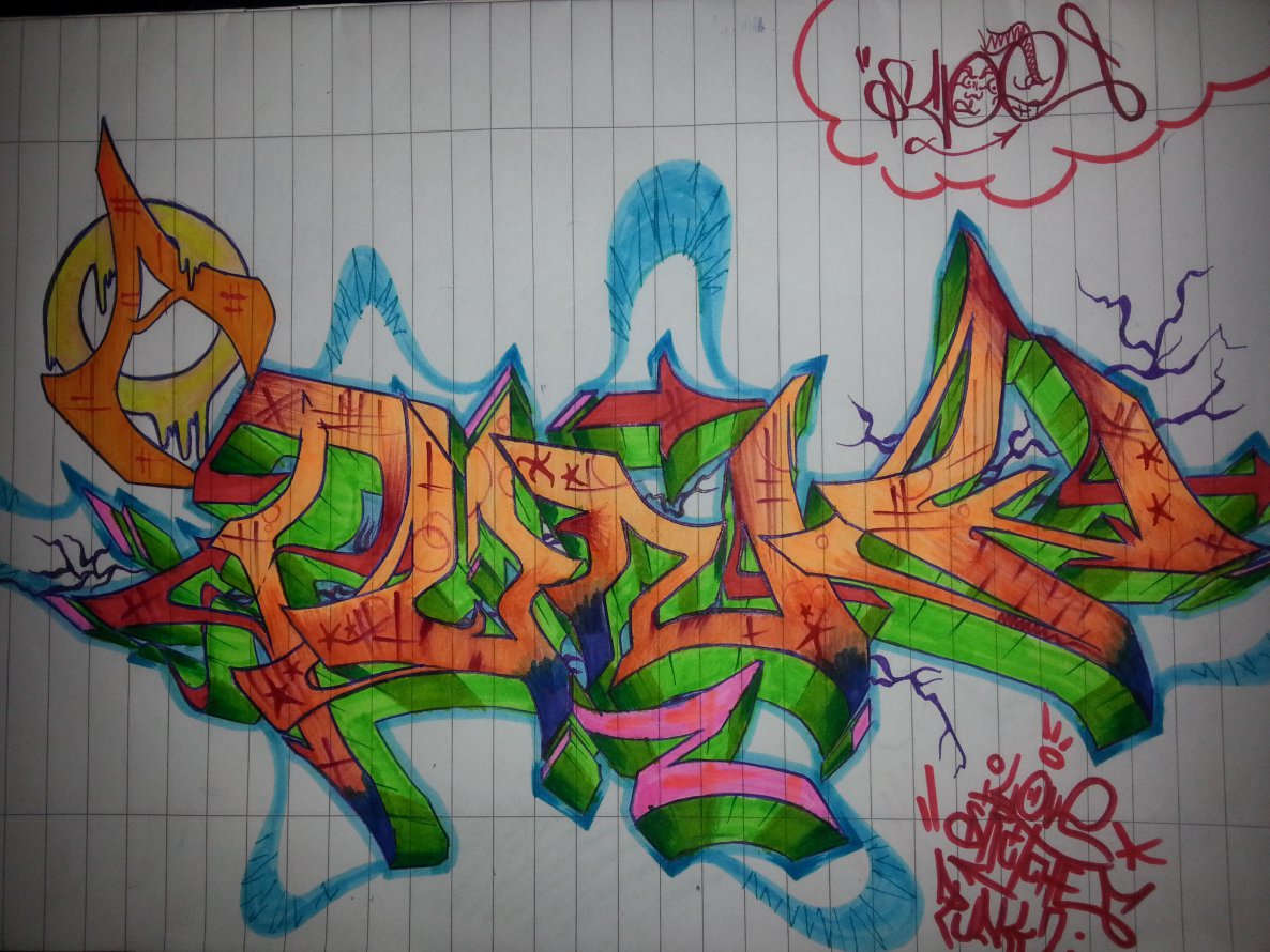 Graffiti Sketch - Photo by bitumenstyle - Scoe, 424, bonn (2014)