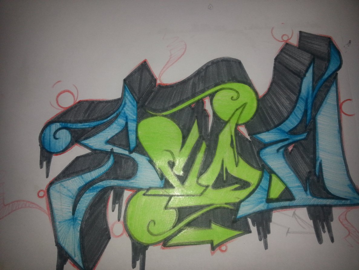 Graffiti Sketch - Photo by bitumenstyle - Scoe, 424, bonn (2014)