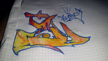 Graffiti Sketch - Photo by bitumenstyle - S, 424, Scoe (2015)