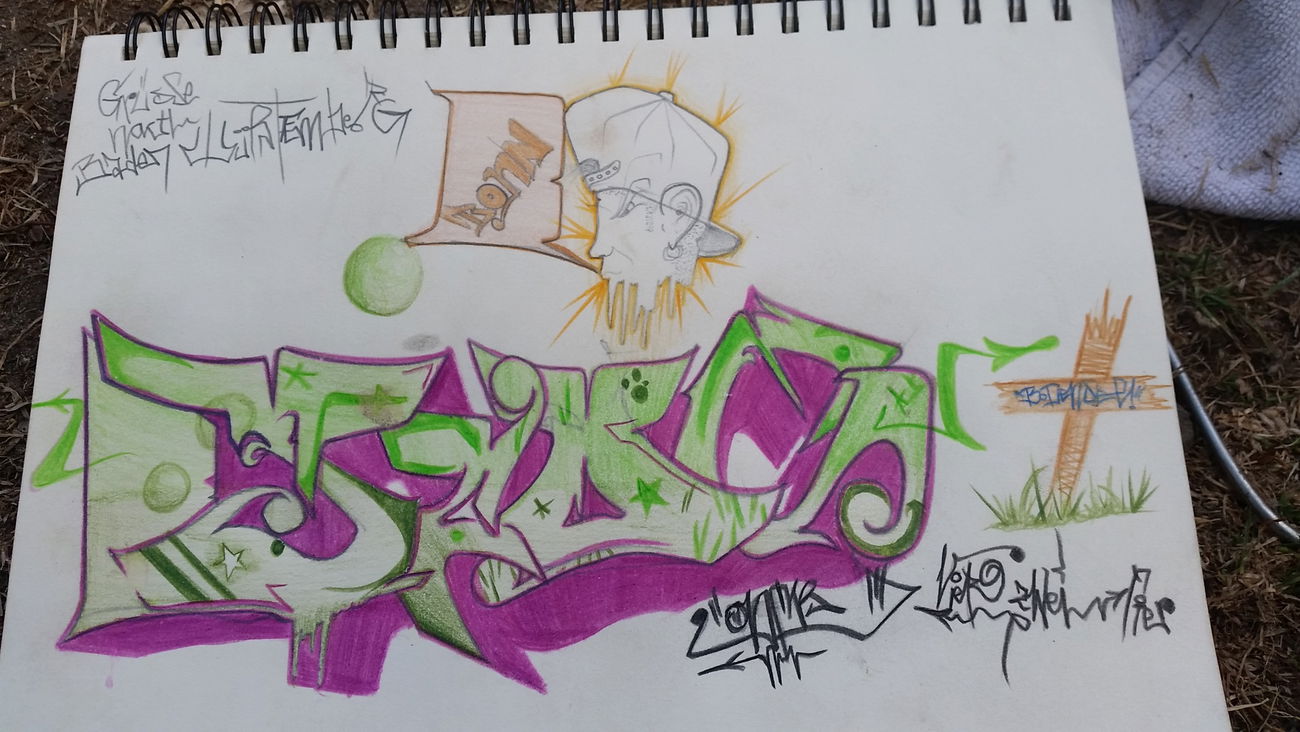 Graffiti Sketch - Photo by bitumenstyle - scoe, 424, bodman (2015)