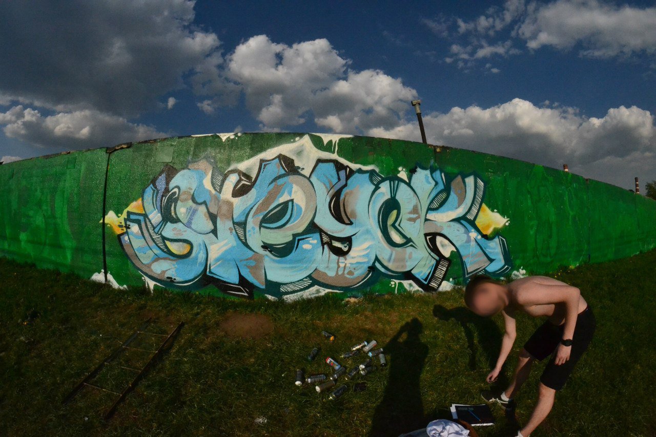 Graffiti Wall in Moscow - Photo by blanshmcr - Steyck (2014)
