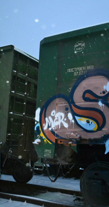 Graffiti Train - Photo by blanshmcr - Steyck (2014)